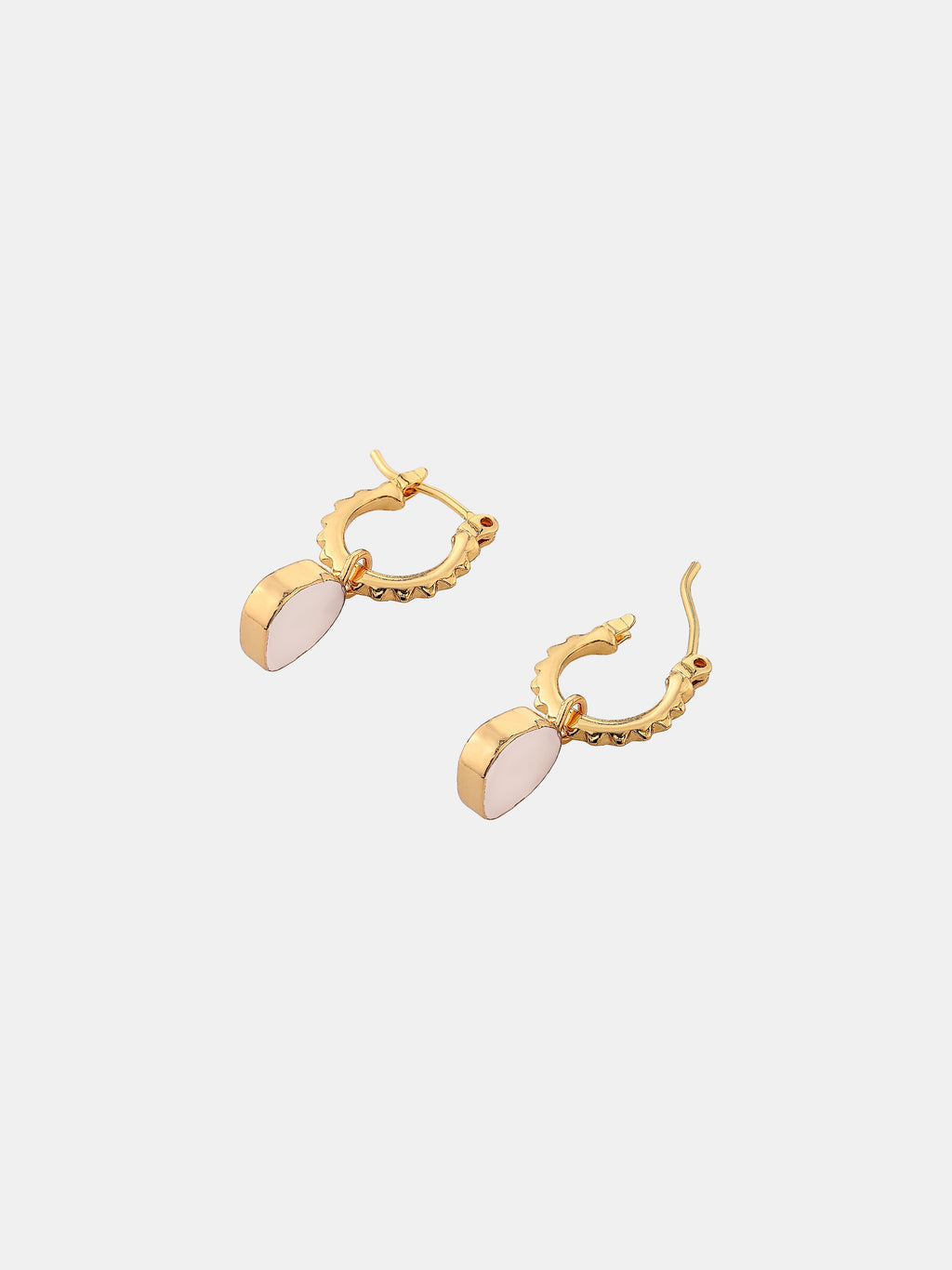 Airin Stone 18K Gold Plated Earrings in Pink
