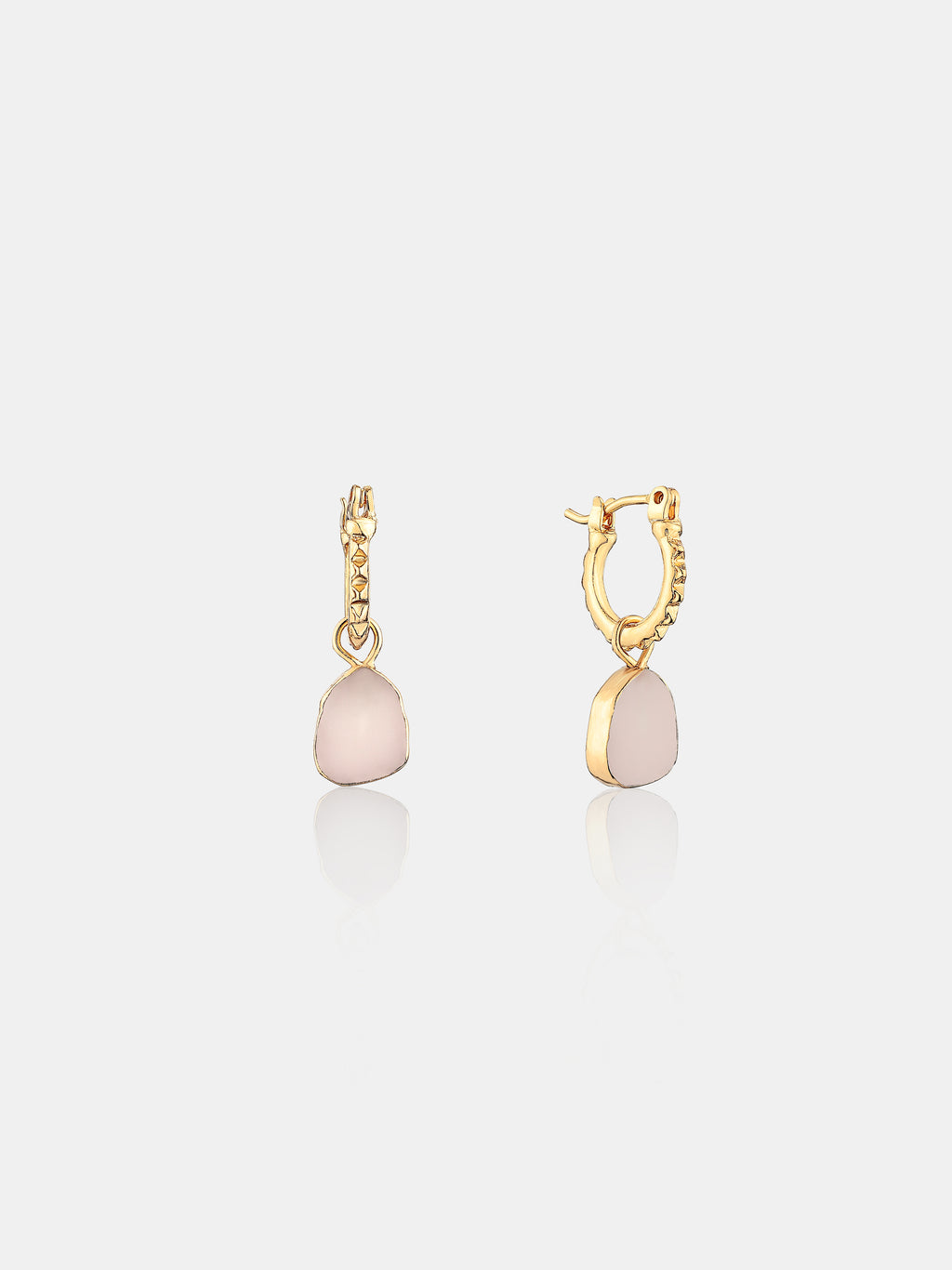 Airin Stone 18K Gold Plated Earrings in Pink
