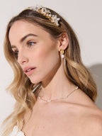 Baroque Pearl Earrings in 18K Gold Plated