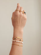 Ara Pearl Beaded Bracelet - 18K Gold Plated