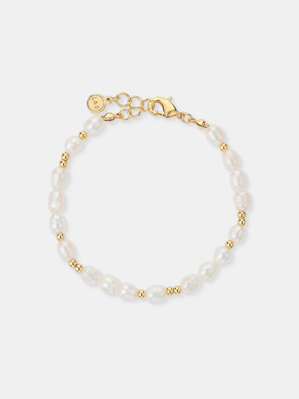 Ara Pearl Beaded Bracelet - 18K Gold Plated