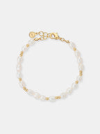 Ara Pearl Beaded Bracelet - 18K Gold Plated