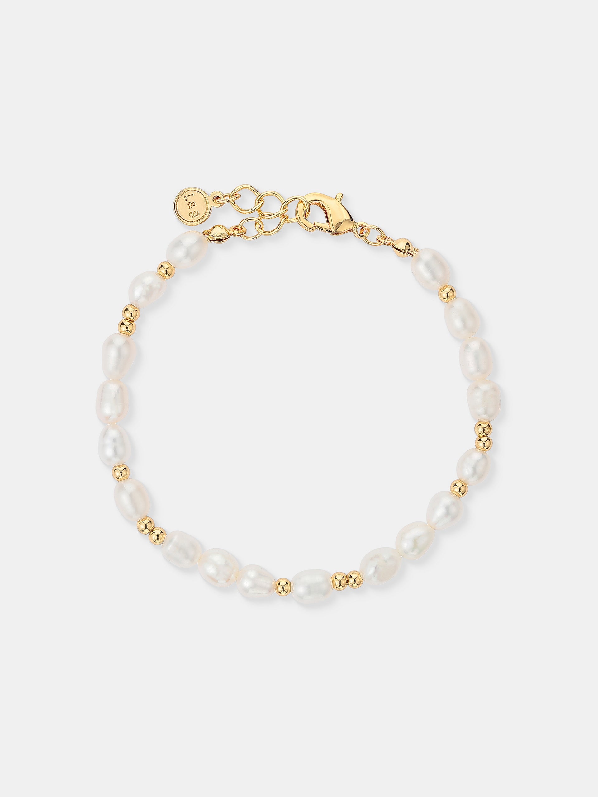 Ara Pearl Beaded Bracelet - 18K Gold Plated