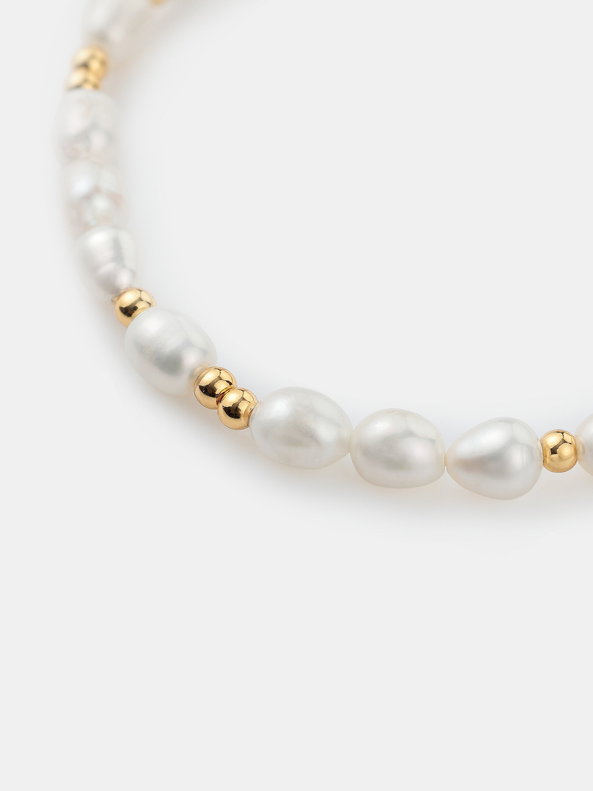 Ara Pearl Beaded Bracelet - 18K Gold Plated