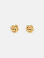 Petite Knotted Earrings - 18K Gold Plated
