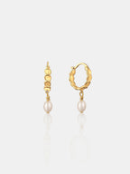Vintage Pearl Drop 18K Gold Plated Earrings