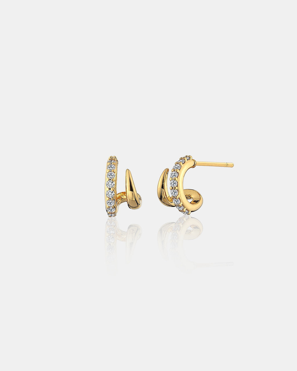 Petite Diamanté Earrings in 18K Gold Plated