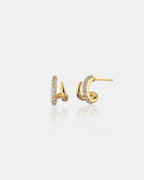 Petite Diamanté Earrings in 18K Gold Plated
