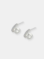 Petite Diamanté Silver Plated Earrings