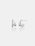 Petite Diamanté Silver Plated Earrings