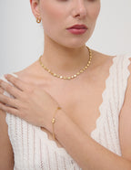 Portia Medallion Link Bracelet - Gold
