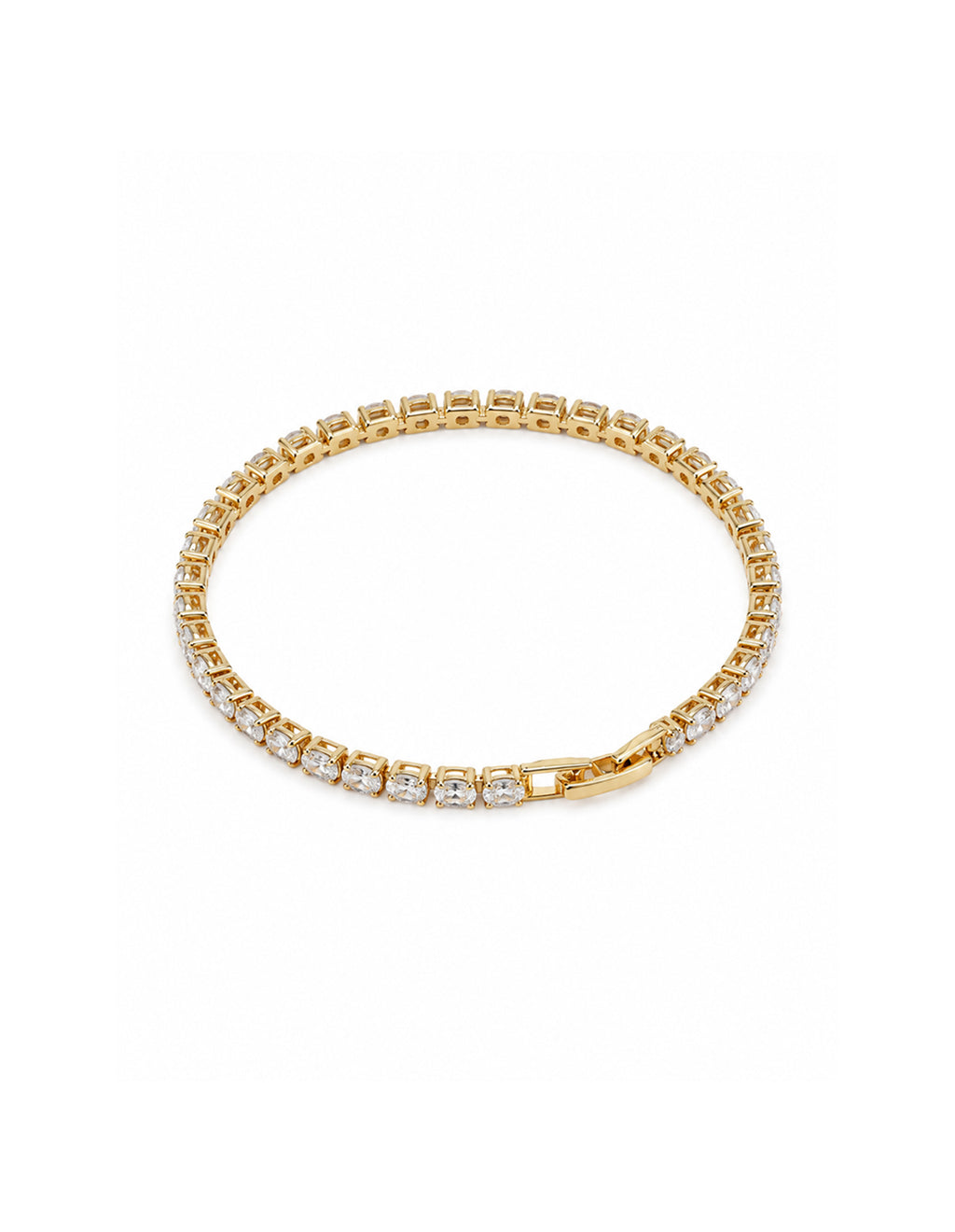 Tennis Diamanté 18K Gold Plated Bracelet