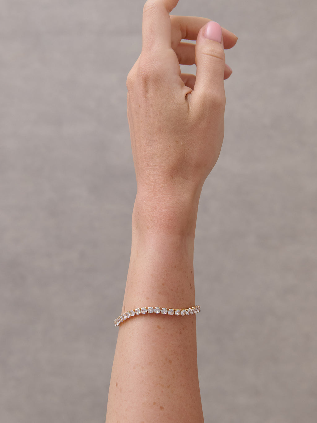 Tennis Diamanté 18K Gold Plated Bracelet