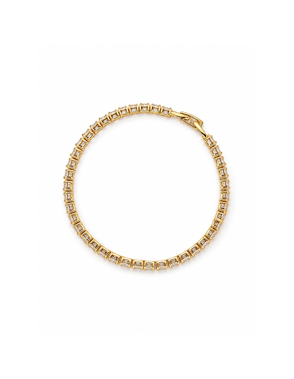 Tennis Diamanté 18K Gold Plated Bracelet