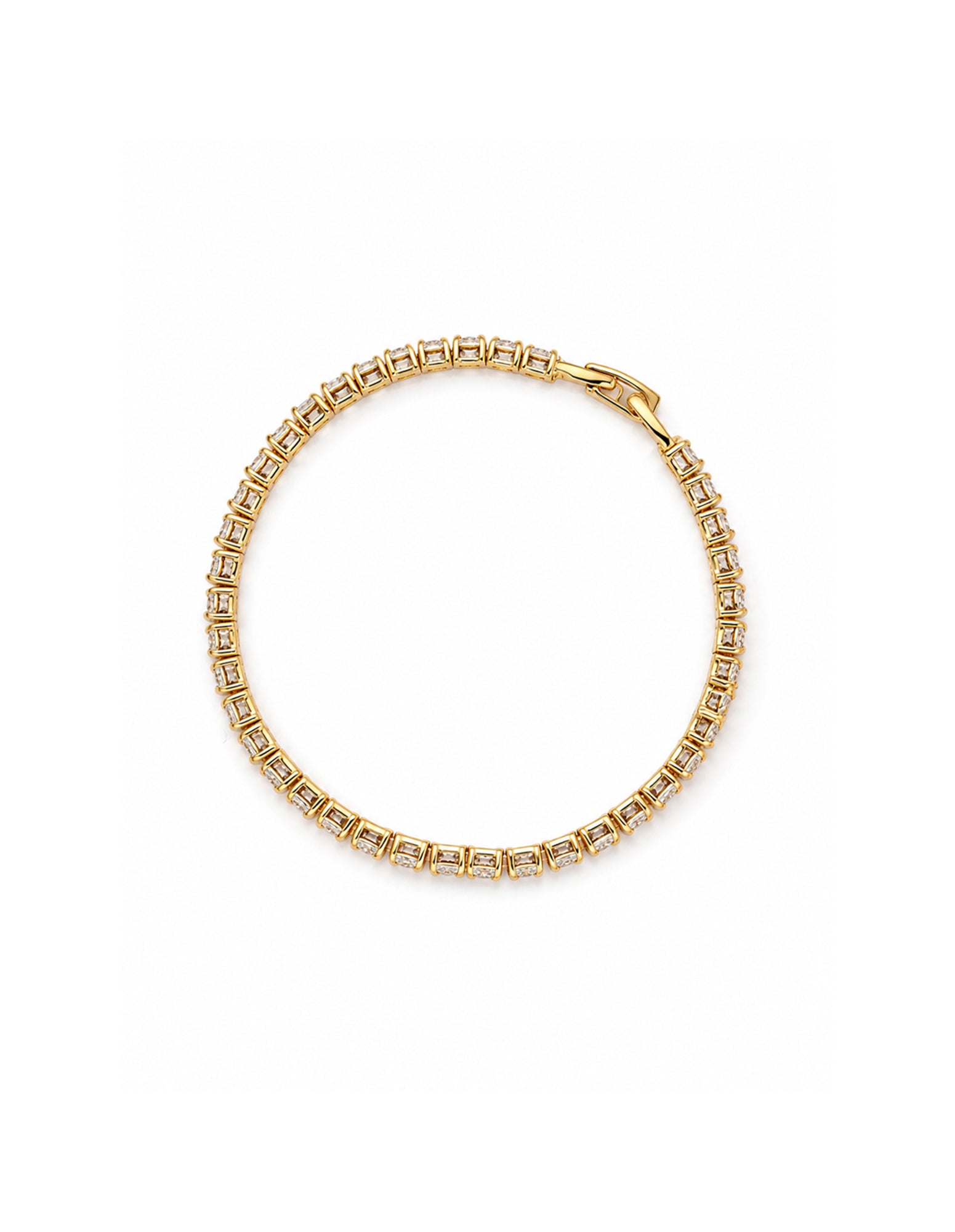 Tennis Diamanté 18K Gold Plated Bracelet
