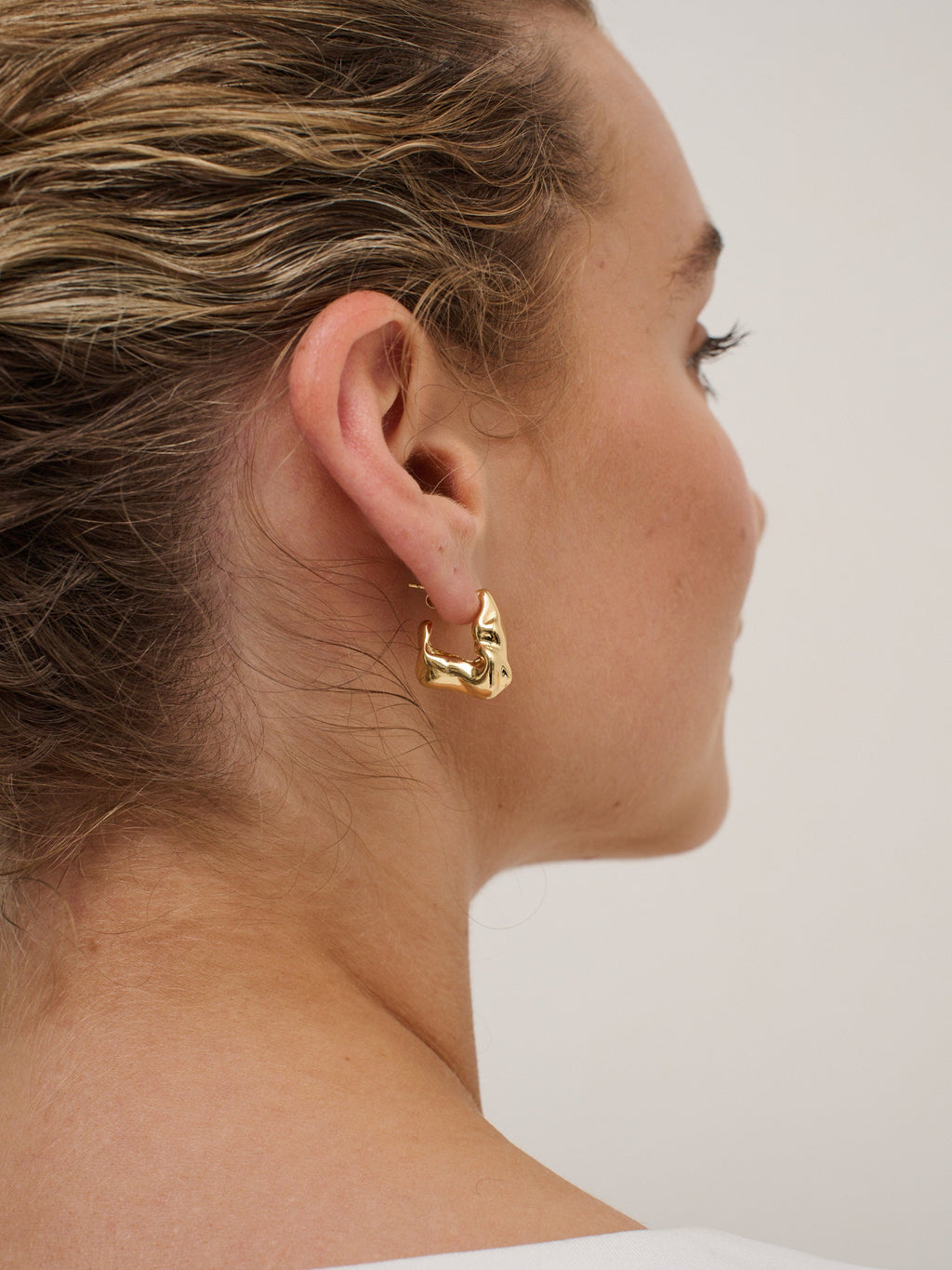 Statement Chunky 18K Gold Plated Earrings