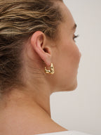 Statement Chunky 18K Gold Plated Earrings