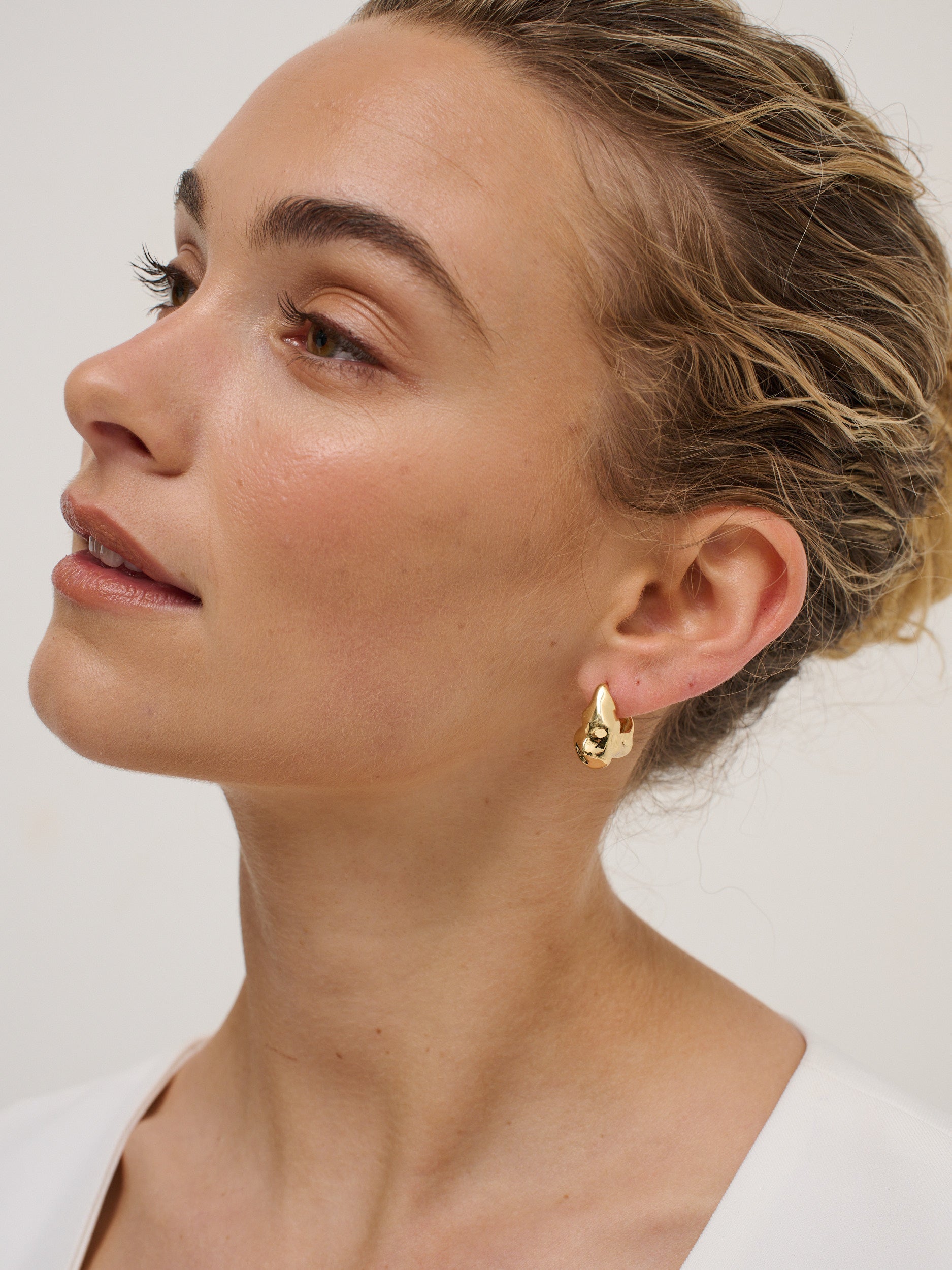 Statement Chunky 18K Gold Plated Earrings