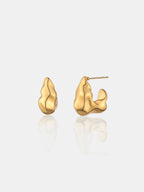 Statement Chunky 18K Gold Plated Earrings