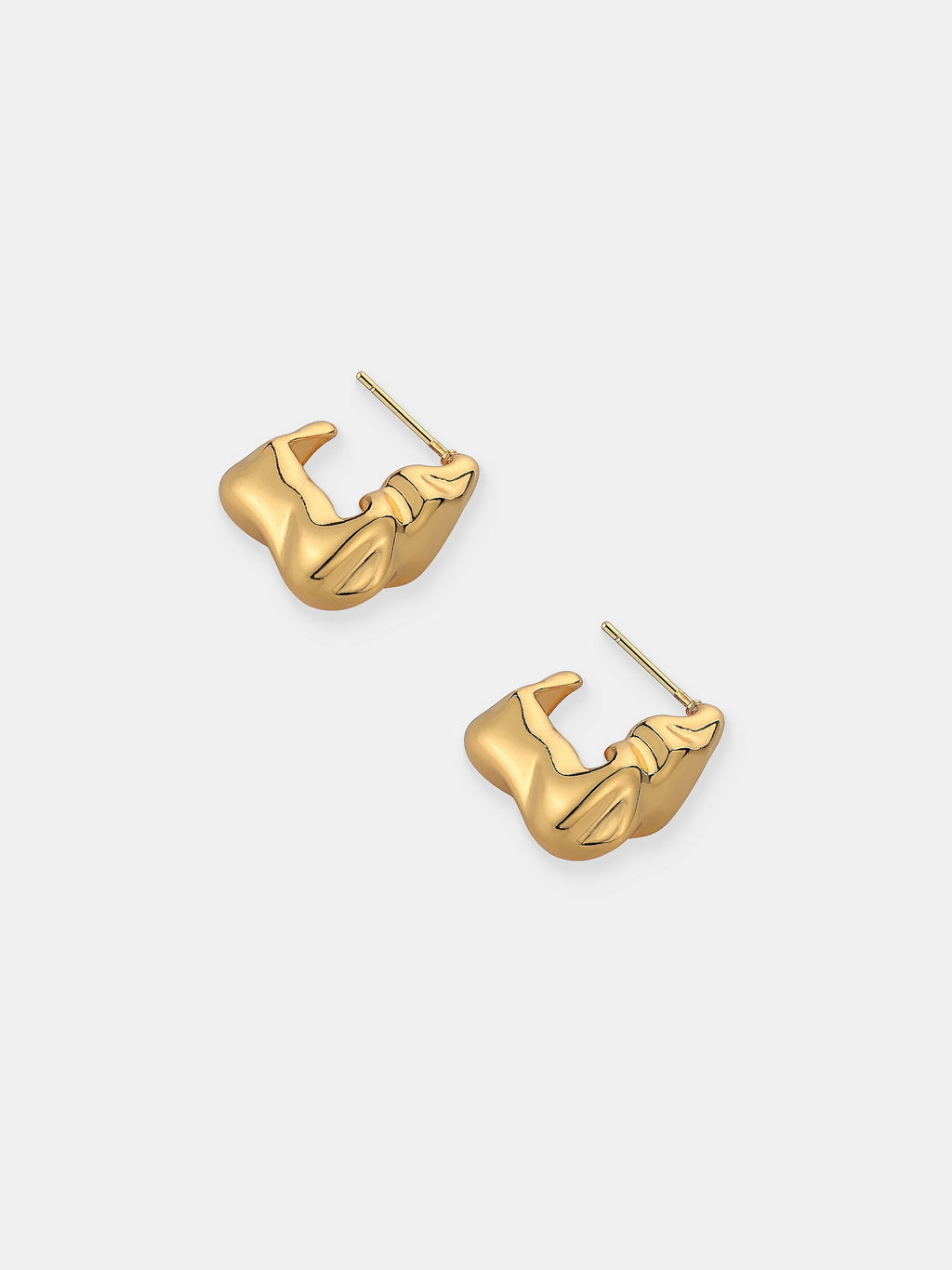 Statement Chunky 18K Gold Plated Earrings