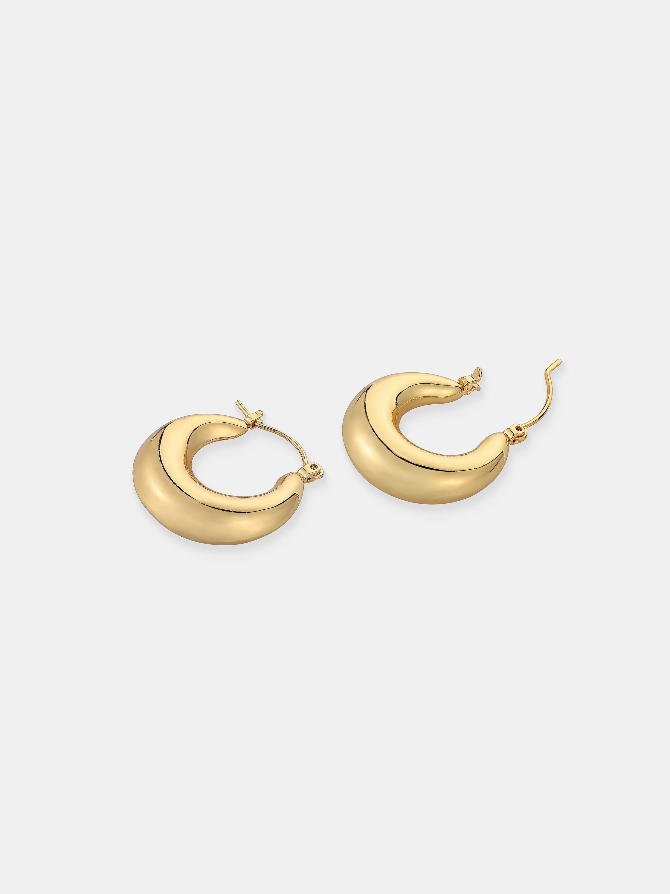 Amaline 18K Gold Plated Hoop Earrings - Small