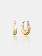 Amaline 18K Gold Plated Hoop Earrings - Small