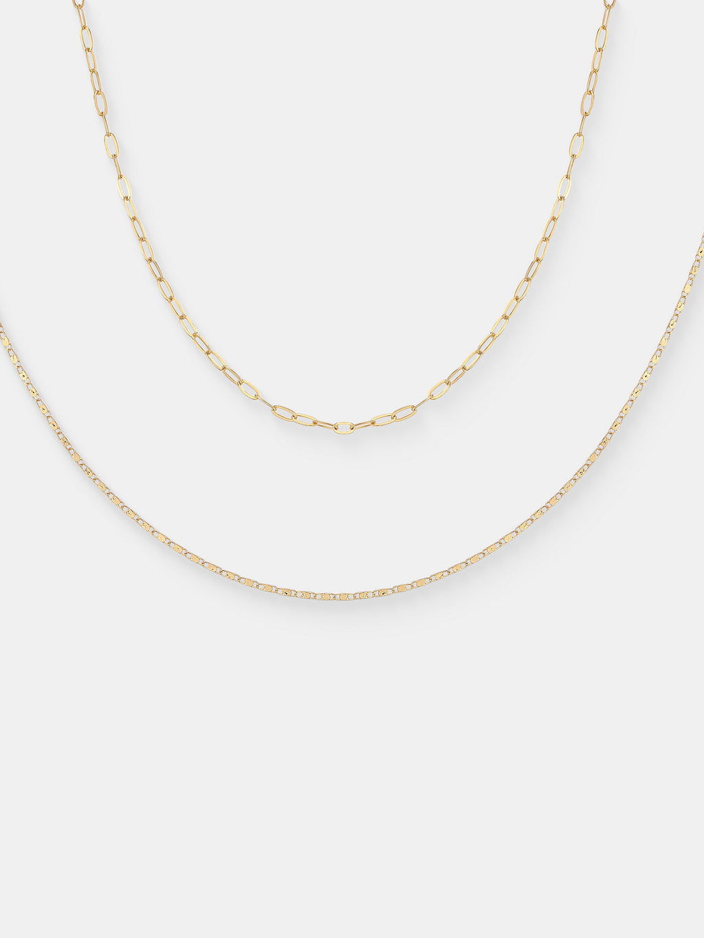 Fine Layered Necklace -  Gold