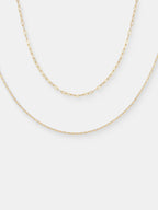 Fine Layered Necklace -  Gold