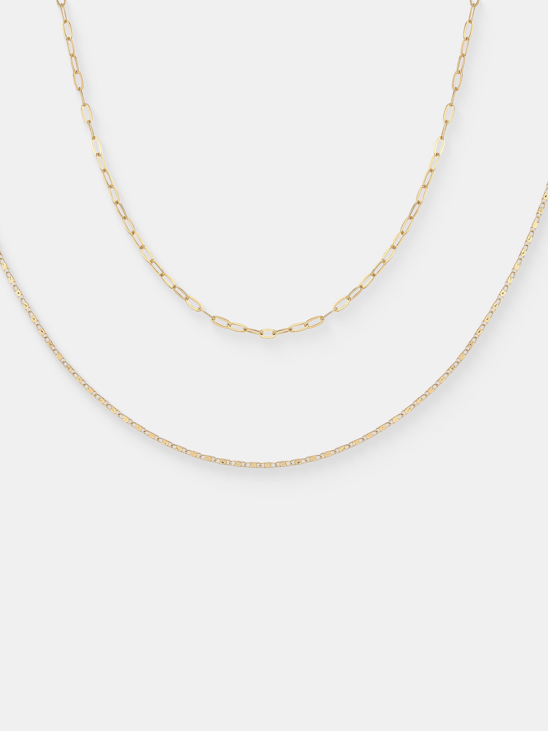 Fine Layered Necklace -  Gold