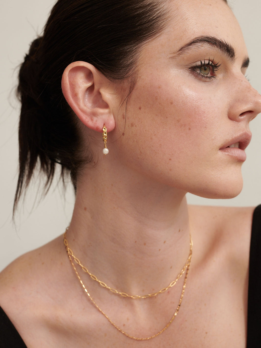 Fine Layered Necklace -  Gold