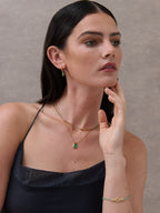 Harry Gold Bracelet - Green