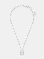 Sun Charm Necklace - Silver Plated