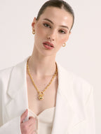 Divinity Heart Necklace - Gold