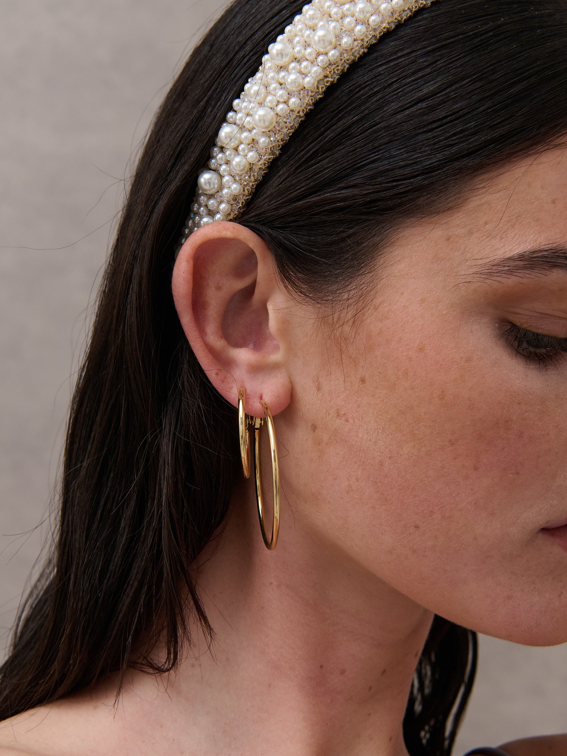 30mm Classic 18K Gold Plated Hoops