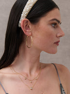 50mm Classic 18K Gold Plated Hoops