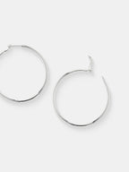50mm Classic Sterling Silver Plated Hoops