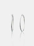 50mm Classic Sterling Silver Plated Hoops