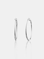 50mm Classic Sterling Silver Plated Hoops