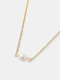 Single Pearl Necklace - 18K Gold Plated