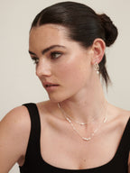 Trio Pearl Necklace - Silver Plated