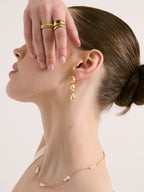 Trio Pearl Necklace - Gold
