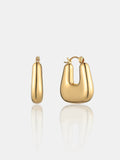 Square Crush Earrings - 18K Gold Plated