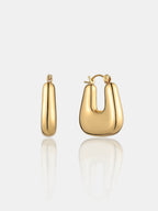 Square Crush Earrings - 18K Gold Plated
