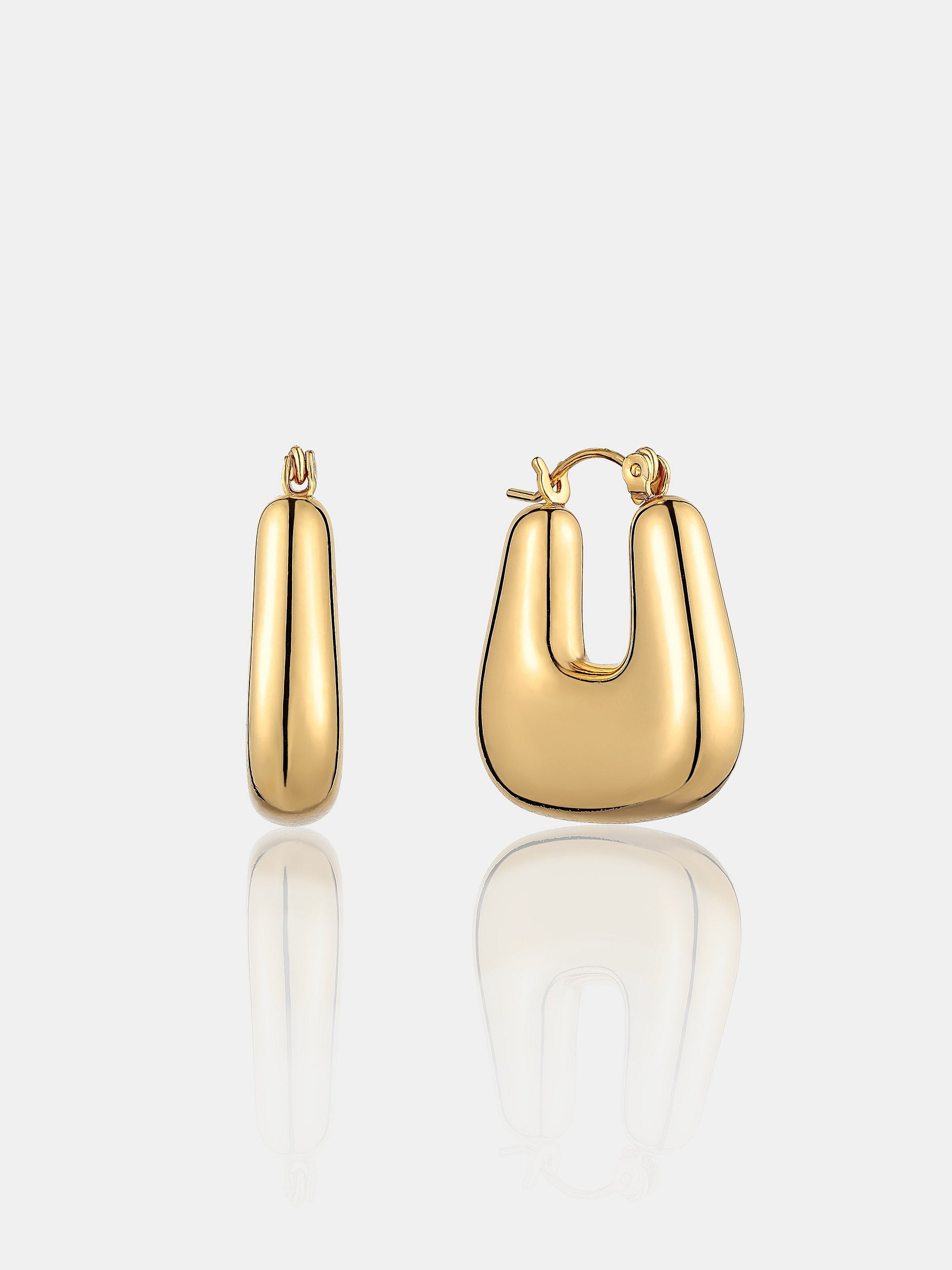 Square Crush Earrings - 18K Gold Plated