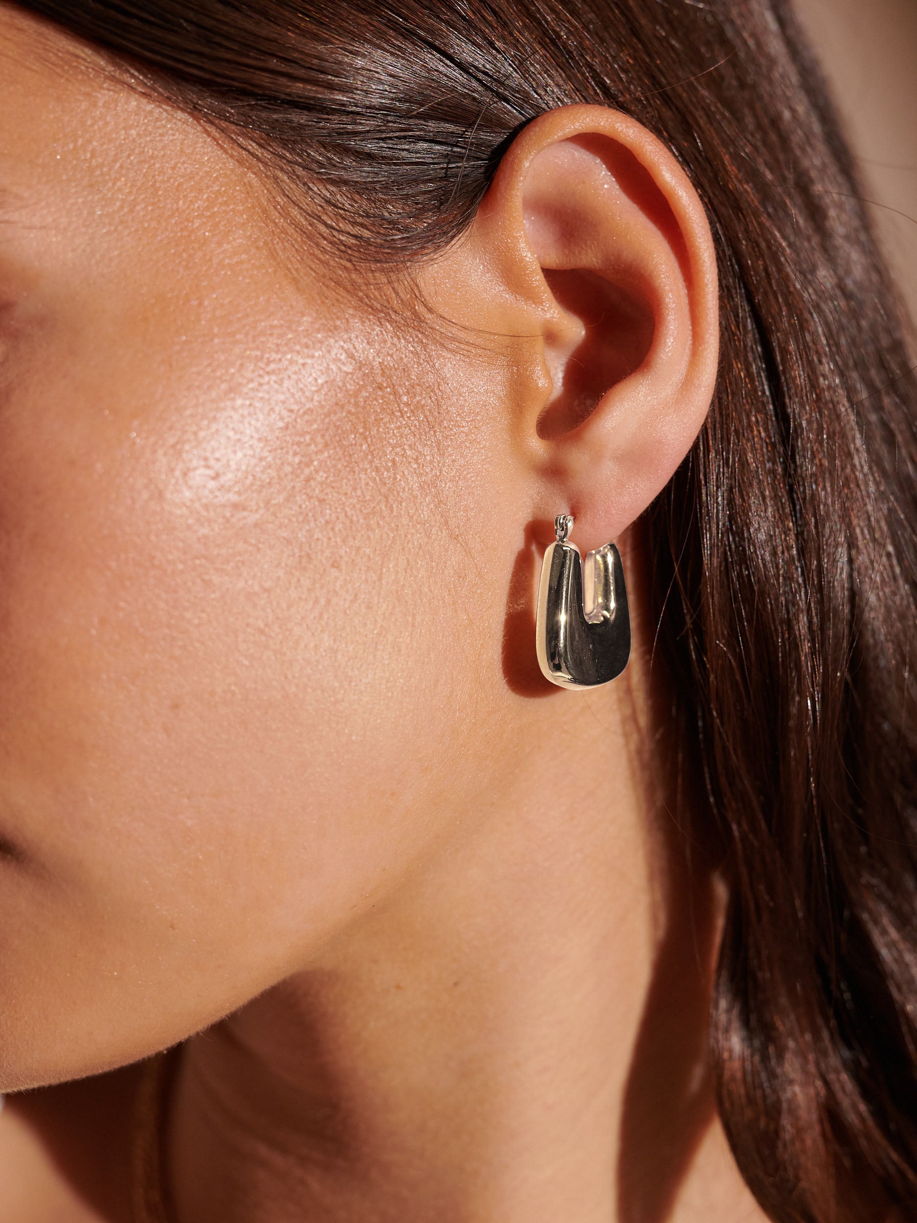 Square Crush Earrings - Sterling Silver Plated