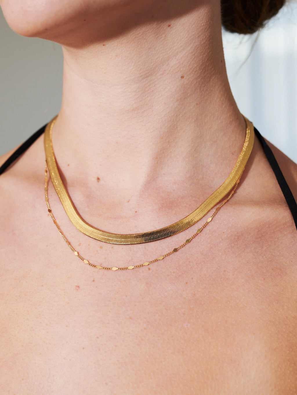 5mm Snake Necklace - 18K Gold Plated