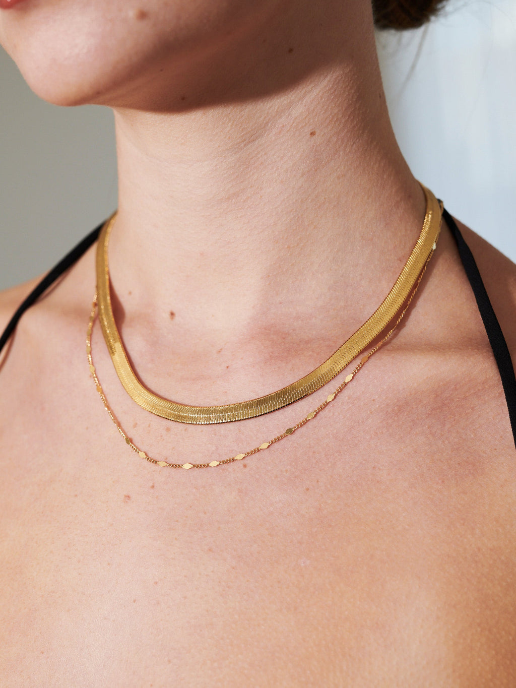 5mm Snake Necklace - 18K Gold Plated