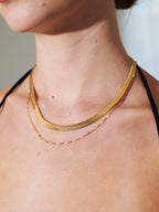 5mm Snake Necklace - 18K Gold Plated