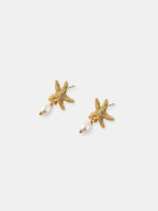 Starfish Pearl 18K Gold Plated Earrings