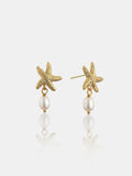 Starfish Pearl 18K Gold Plated Earrings